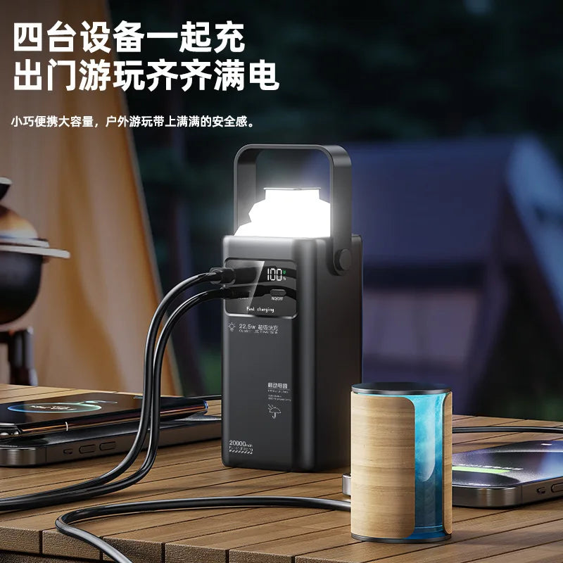 PowerBank 50000mAh 30000mAh 20000mAh Spare battery Portable Charger Mobile External Battery Fast charging For Camping
