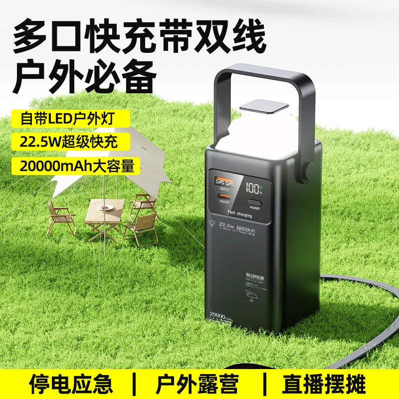 PowerBank 50000mAh 30000mAh 20000mAh Spare battery Portable Charger Mobile External Battery Fast charging For Camping