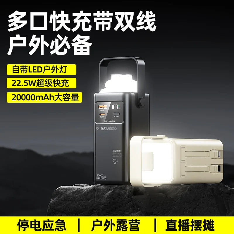 PowerBank 50000mAh 30000mAh 20000mAh Spare battery Portable Charger Mobile External Battery Fast charging For Camping